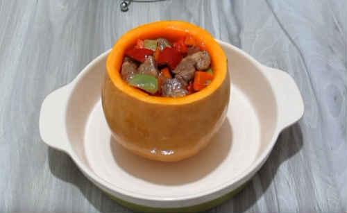 Фаршированная тыква запеченная в духовке с гречкой и мясом. Тыква, фаршированная мясом, запеченная в духовке — 3 лучших рецепта