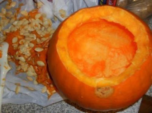 Фаршированная тыква с мясом и рисом в духовке. Тыква фаршированная мясом и рисом