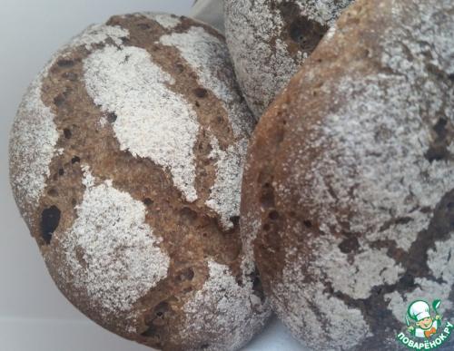 Десертный ржаной хлеб на закваске. Порционный ржаной заварной хлеб на закваске