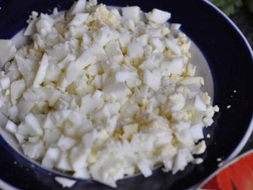 Вкусный салат с перцем, помидорами, сыром и яйцом: простой рецепт 13 Вкусный салат с перцем, помидорами, сыром и яйцом: простой рецепт 13