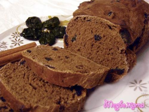 Рецепт Шотландский хлеб с черносливом с приправами Айдиго. Швейцарский шоколадный хлеб с черносливом (десертный)