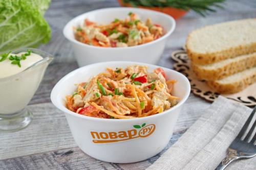 Можно ли приготовить салат с Курицей и Болгарским перцем заранее, и как его хранить. Куриный салат в банке. Удобно брать с собой