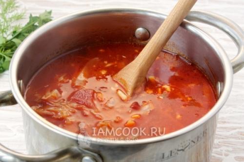 Борщ без мяса в мультиварке. Борщ в мультиварке (без мяса) 22