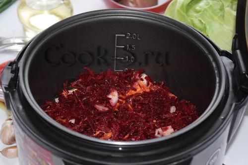 Борщ без мяса в мультиварке. Борщ в мультиварке (без мяса) 04