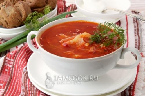 Борщ без мяса в мультиварке. Борщ в мультиварке (без мяса) 23