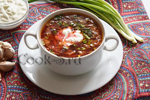 Борщ без мяса в мультиварке. Борщ в мультиварке (без мяса) 11