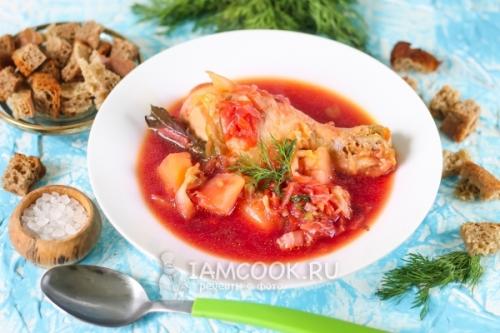 Борщ в мультиварке с курицей без зажарки. Борщ с курицей в мультиварке 09 Борщ в мультиварке с курицей без зажарки. Борщ с курицей в мультиварке 09