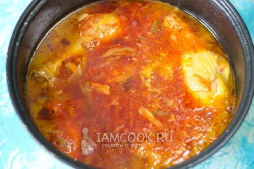 Борщ в мультиварке с курицей без зажарки. Борщ с курицей в мультиварке 08 Борщ в мультиварке с курицей без зажарки. Борщ с курицей в мультиварке 08