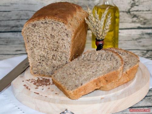 Рецепт хлеб с ржаной муки с семенами льна. Хлеб ржано – пшеничный с семенем льна