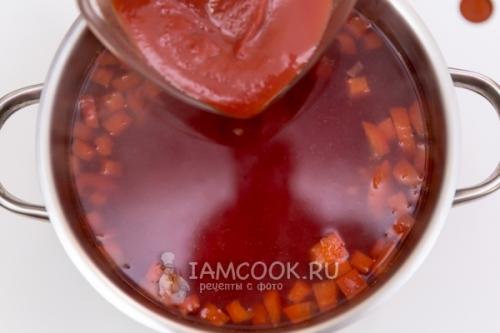 Постный борщ без обжарки. Борщ диетический без зажарки 03 Постный борщ без обжарки. Борщ диетический без зажарки 03