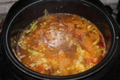 Быстрый борщ в мультиварке. Борщ в мультиварке