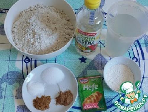 Какие ингредиенты необходимы для приготовления ржаного хлеба с тмином и кориандром на закваске. Ржаной хлеб