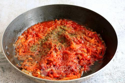 Постный борщ в мультиварке со специями и сельдереем 39