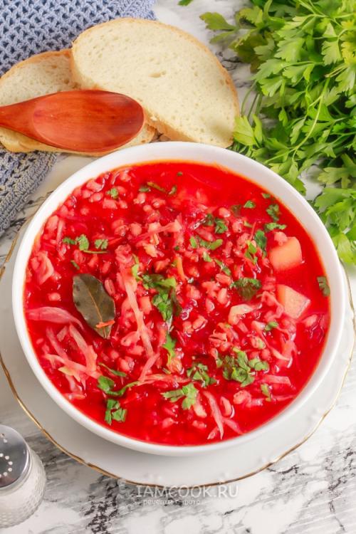 Постный борщ в мультиварке со специями и сельдереем 31