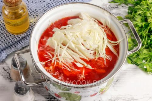 Постный борщ в мультиварке со специями и сельдереем 30