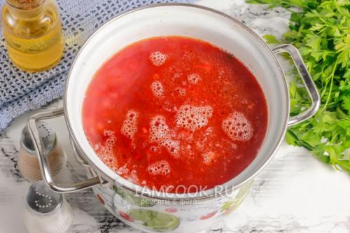 Постный борщ в мультиварке со специями и сельдереем 29