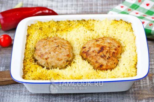 Котлеты с гарниром из риса. Пошаговый процесс приготовления 32 Котлеты с гарниром из риса. Пошаговый процесс приготовления 32