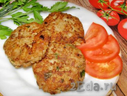 Котлеты с гарниром из риса. Пошаговый процесс приготовления 15 Котлеты с гарниром из риса. Пошаговый процесс приготовления 15