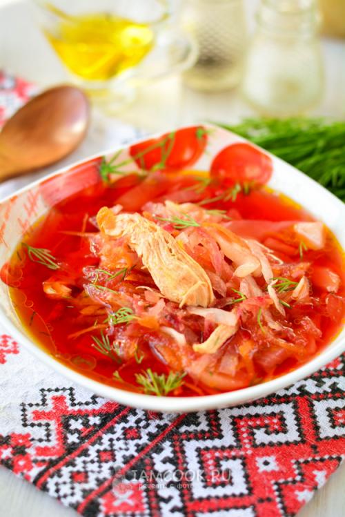Борщ без картошке в мультиварке. Борщ без картошки (с курицей) 11 Борщ без картошке в мультиварке. Борщ без картошки (с курицей) 11