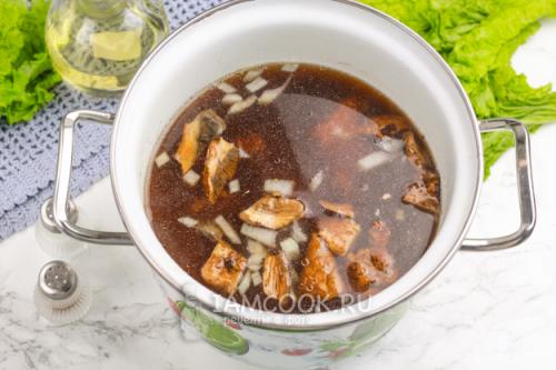 Вкусный и простой рецепт грибной суп из польских грибов 06 Вкусный и простой рецепт грибной суп из польских грибов 06