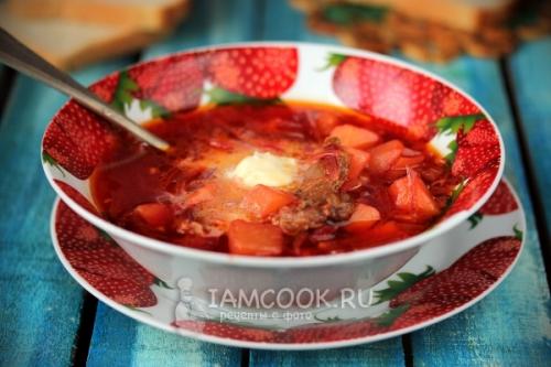 Красный борщ без капусты в мультиварке. Красный борщ со щавелем без капусты в мультиварке 15 Красный борщ без капусты в мультиварке. Красный борщ со щавелем без капусты в мультиварке 15