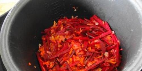 Красный борщ без капусты в мультиварке. Красный борщ со щавелем без капусты в мультиварке 02 Красный борщ без капусты в мультиварке. Красный борщ со щавелем без капусты в мультиварке 02