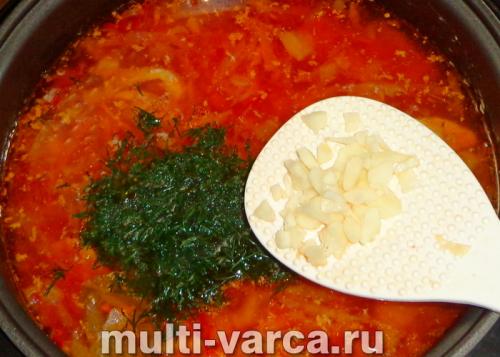 Борщ с курицей в мультиварке 08 Борщ с курицей в мультиварке 08