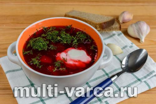 Борщ с курицей в мультиварке 16 Борщ с курицей в мультиварке 16