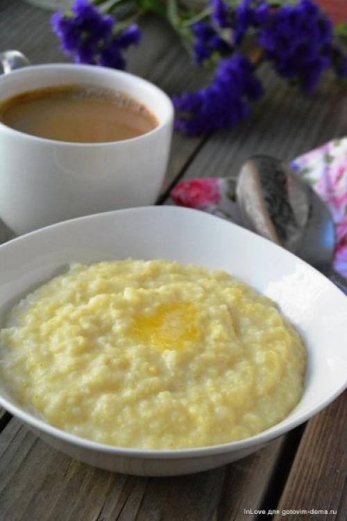 Нежная пшеничная каша на молоке. Пшеничная каша на молоке в мультиварке 07 Нежная пшеничная каша на молоке. Пшеничная каша на молоке в мультиварке 07