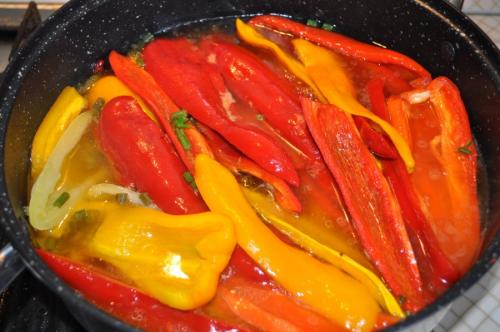 Жареный болгарский перец на зиму по-армянски. Перцы по-армянски.