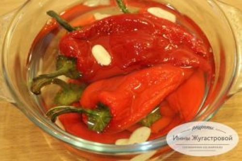 Запеченные перцы в быстром маринаде. Маринованный запеченный сладкий перец быстрого приготовления