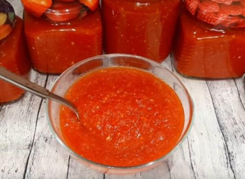 Перец с подливой на зиму. Аджика на зиму из помидоров или болгарского перца. Как сварить вкусный соус — 9 простых рецептов