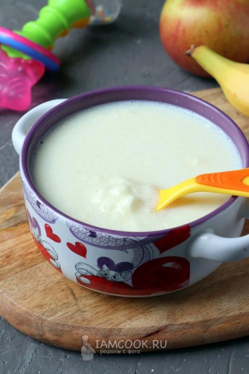 Каша манная с творогом. Манная каша с творогом 06