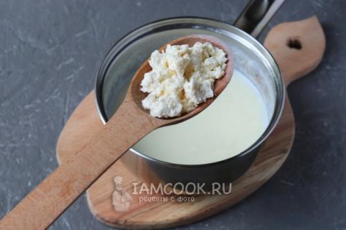 Каша манная с творогом. Манная каша с творогом 04