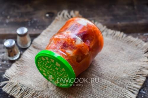 Лечо острое с луком и чесноком. Пошаговый рецепт с фото 09 Лечо острое с луком и чесноком. Пошаговый рецепт с фото 09