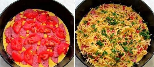 Пицца на сковороде за 20 минут. Способ приготовления: 05