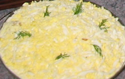 Салат с копченым окорочком и корейской морковью