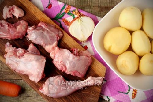 Кролик с картошкой в кастрюле. Как правильно потушить кролика с картошкой