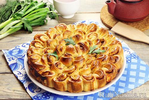 Как правильно нарезать пирог с мясом на порции. Как сделать тесто для пирога «Хризантема»