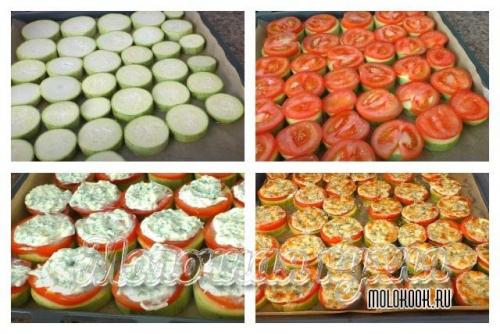 Кабачки, фаршированные помидорами. Готовим кабачки в духовке с сыром и помидорами – лучшие идеи