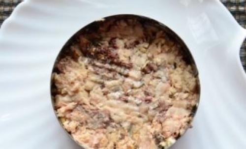 Мимоза с сардиной в томате. Классический рецепт салата мимоза с консервами и сыром