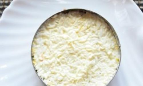 Мимоза с сардиной в томате. Классический рецепт салата мимоза с консервами и сыром