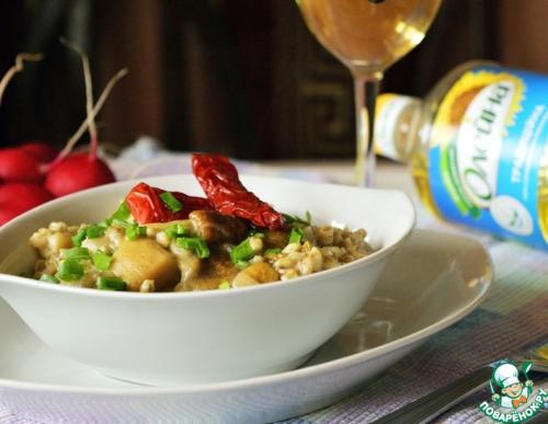 Какие гарниры можно предложить к перловке с белыми грибами и рёбрышками. Перлотто с белыми грибами