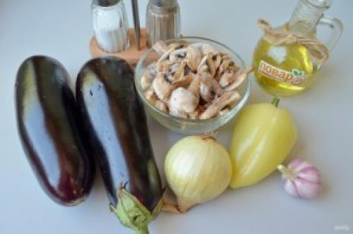 Баклажаны в духовке рецепт с грибами и сыром. Баклажаны, фаршированные грибами