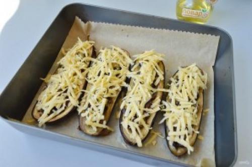 Баклажаны в духовке рецепт с грибами и сыром. Баклажаны, фаршированные грибами