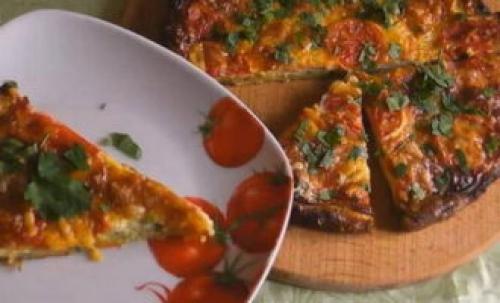 Какие ингредиенты нужны для приготовления кабачковой запеканки а-ля пицца. Пицца из кабачков в духовке с колбасой и помидорами