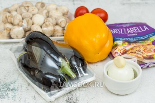 Шампиньоны с баклажанами в духовке в сливочном соусе. 52 Шампиньоны с баклажанами в духовке в сливочном соусе. 52