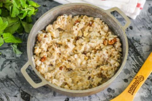 Рецепт каша овсяная с орехами и медом. Геркулесовая каша с грецкими орехами