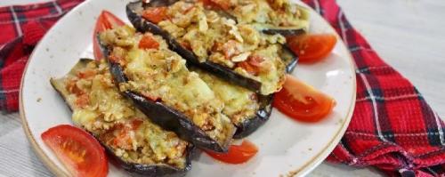 Баклажаны, запеченные в духовке с помидорами и сыром. Баклажаны с помидорами и сыром, запеченные в духовке