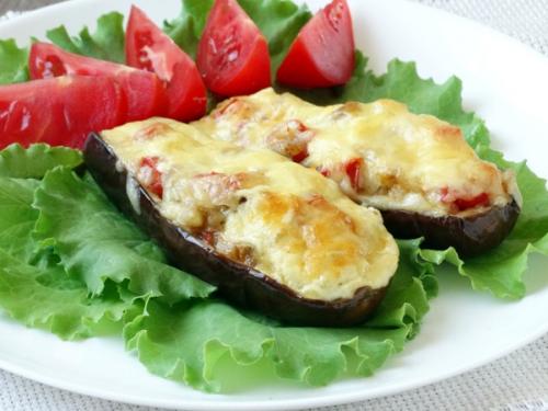 Баклажаны, запеченные в духовке с помидорами и сыром. Баклажаны с помидорами и сыром, запеченные в духовке